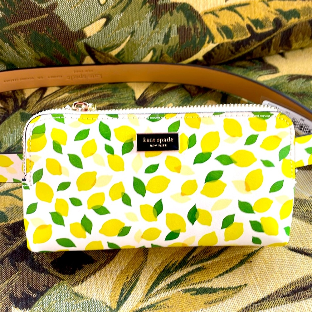 Kate spade lemon belt Fanny pac nwt